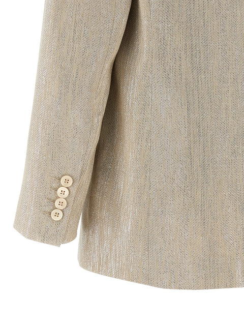 Peserico Lamé Thread Blazer