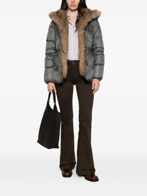 Peuterey Faux-Fur Trim Hooded Padded Jacket