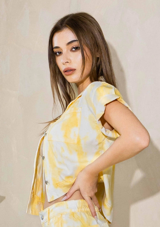 Phoebe Cropped Shaket Banana-Jackets-Vibrant M.i.U-S-Banana-Urbanheer