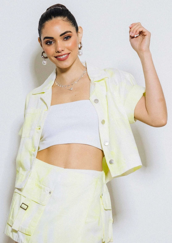 Phoebe Cropped Shaket Lime-Jackets-Vibrant M.i.U-S-Lime-Urbanheer
