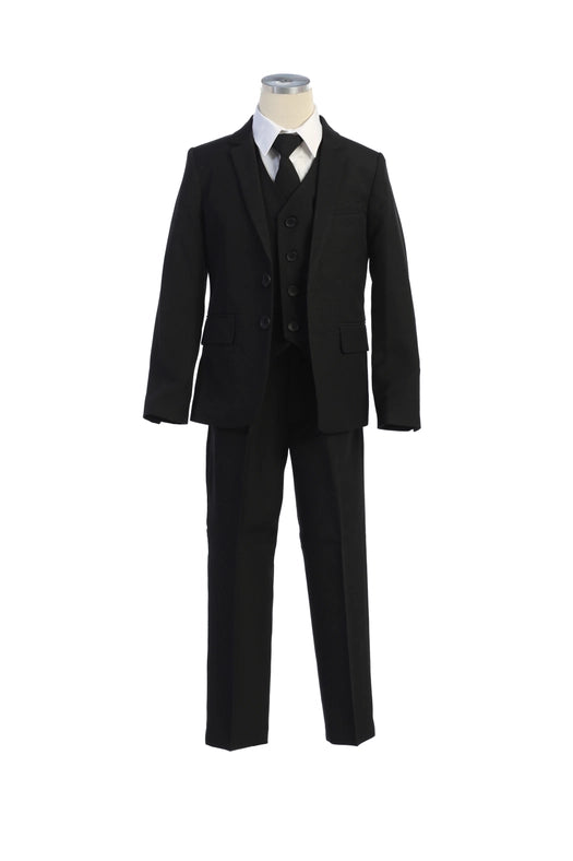 Piece Husky Fit Boys Suit Set-Boy Set-Sweet Kids, Inc.-8H-Black-Urbanheer