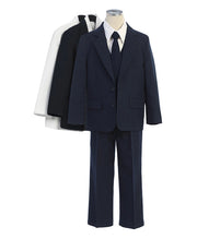 Piece Husky Fit Boys Suit Set-Boy Set-Sweet Kids, Inc.-8H-Black-Urbanheer