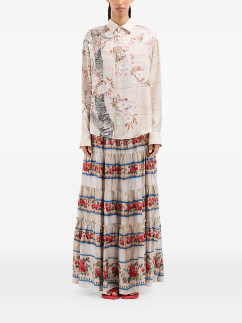 Pierre Louis Mascia Printed silk shirt
