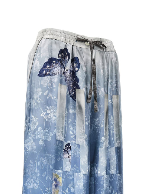 Pierre Louis Mascia Printed silk trousers