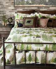 Pine Wilderness Quilt Set-Set-Linen Mart-Twin-Urbanheer