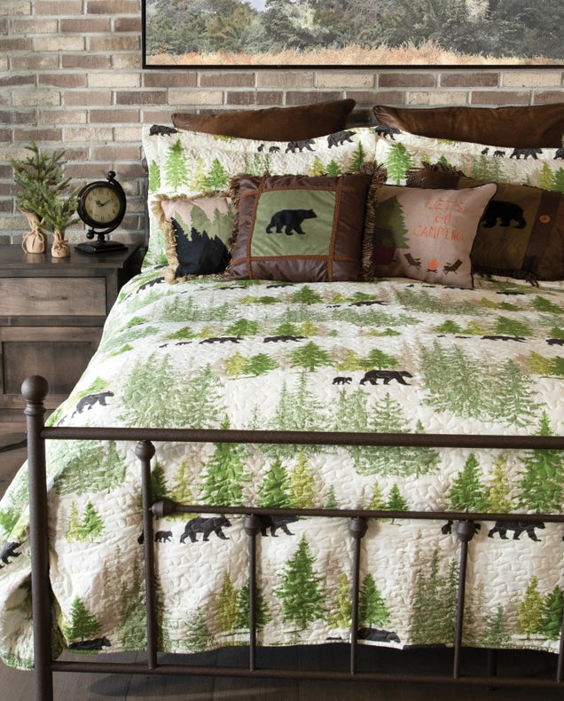 Pine Wilderness Quilt Set-Set-Linen Mart-Twin-Urbanheer