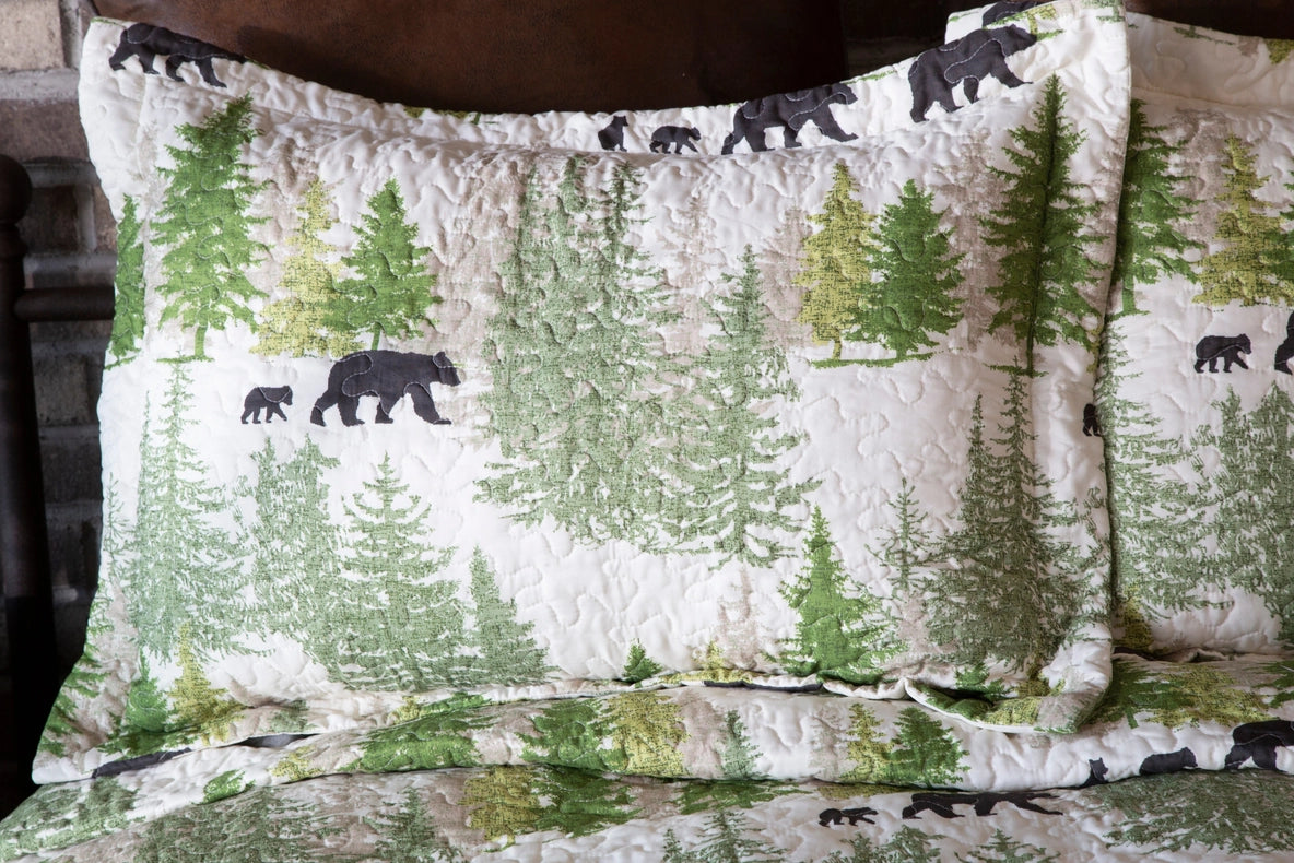 Pine Wilderness Quilt Set-Set-Linen Mart-Twin-Urbanheer
