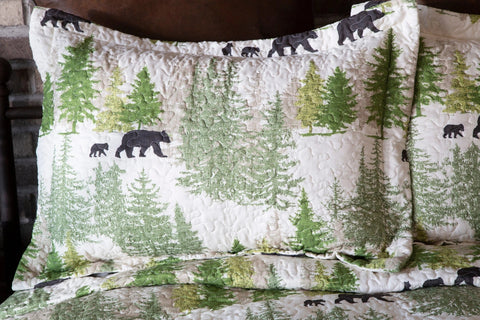 Pine Wilderness Quilt Set-Set-Linen Mart-Twin-Urbanheer