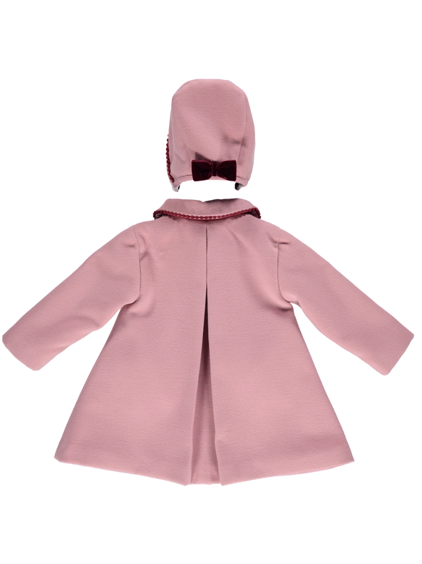 Pink Coat with Removable Hood-Coat-Piccola Speranza-18M-PEARL-Urbanheer
