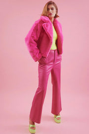Pink Faux Fur Jacket-Faux Fur Coats-Buy Me Fur Ltd-L-XL-Pink-Faux Fur-Urbanheer