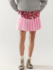 Pink Pleated Mini Skirt-Skirt-Q2-S-PINK-Urbanheer