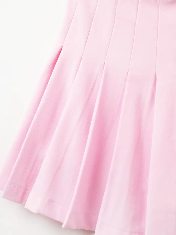 Pink Pleated Mini Skirt-Skirt-Q2-S-PINK-Urbanheer