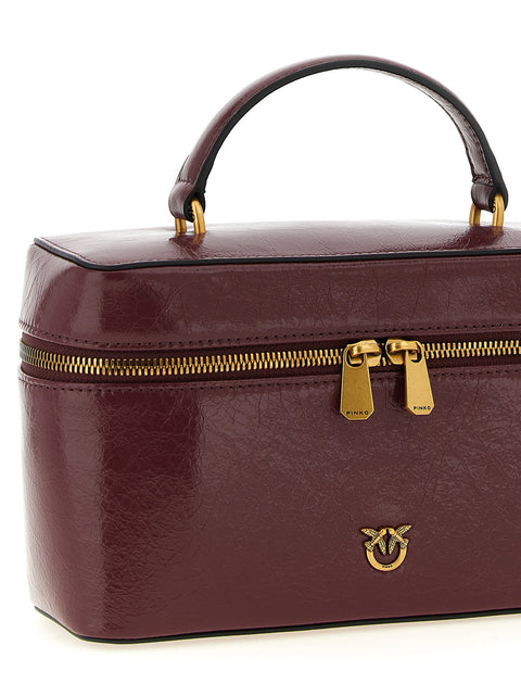 Pinko Crumpled Effect Leather Handbag