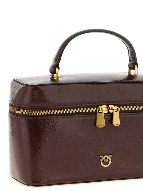 Pinko Crumpled Effect Leather Handbag