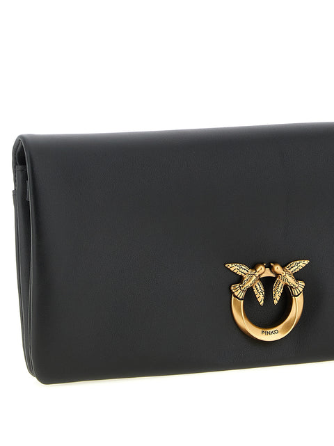 Pinko Medium Love Click Soft Horizontal Clutch Bag