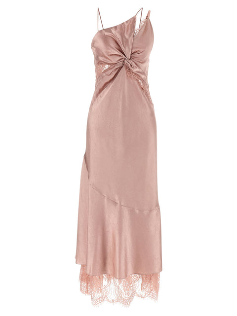 Pinko Satin And Lace Dress
