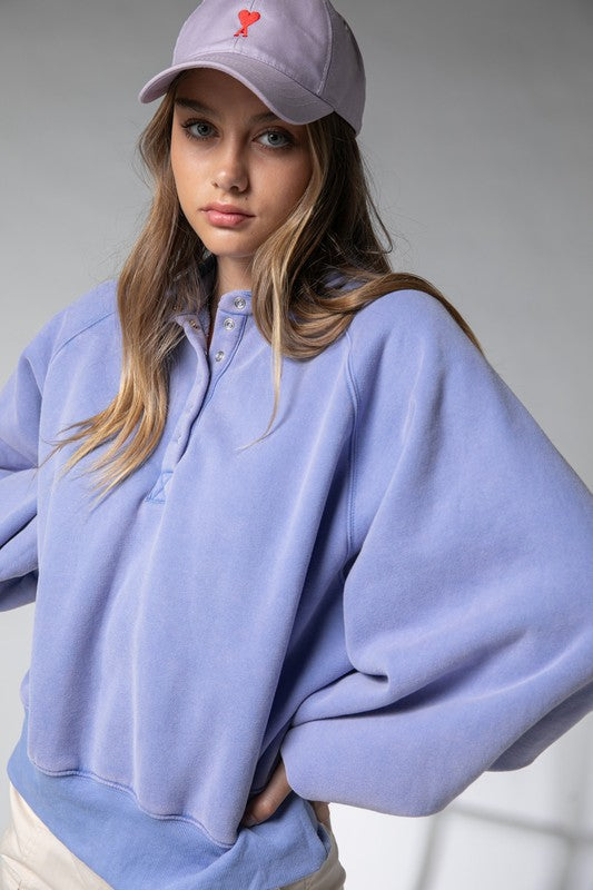 Piper Snap Button Collared Sweater Blue-Sweater-Papermoon-S-Blue-Urbanheer