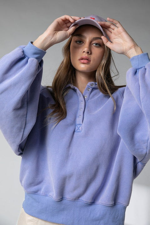 Piper Snap Button Collared Sweater Blue-Sweater-Papermoon-S-Blue-Urbanheer