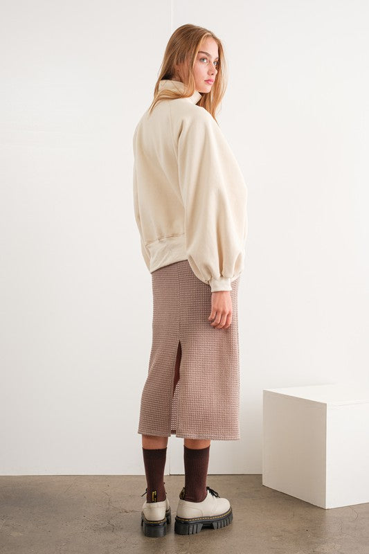 Piper Snap Button Collared Sweater Cream-Sweater-Papermoon-Urbanheer
