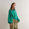 Piper Snap Button Collared Sweater Green-Sweater-Papermoon-S-Urbanheer