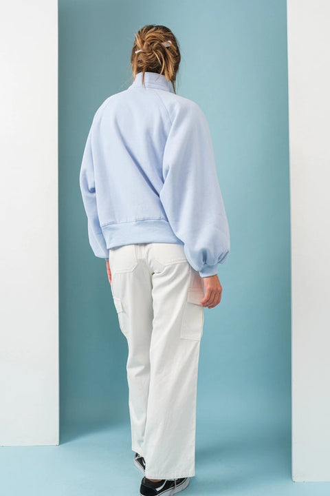 Piper Snap Button Collared Sweater Sky Blue-Sweater-Papermoon-S-Sky Blue-Urbanheer