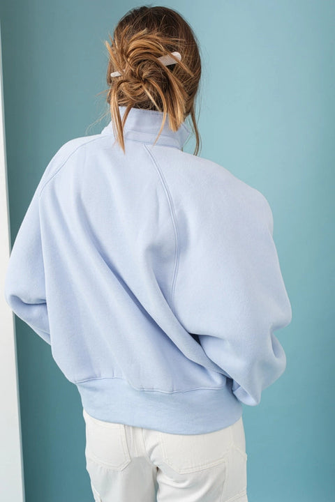 Piper Snap Button Collared Sweater Sky Blue-Sweater-Papermoon-S-Sky Blue-Urbanheer