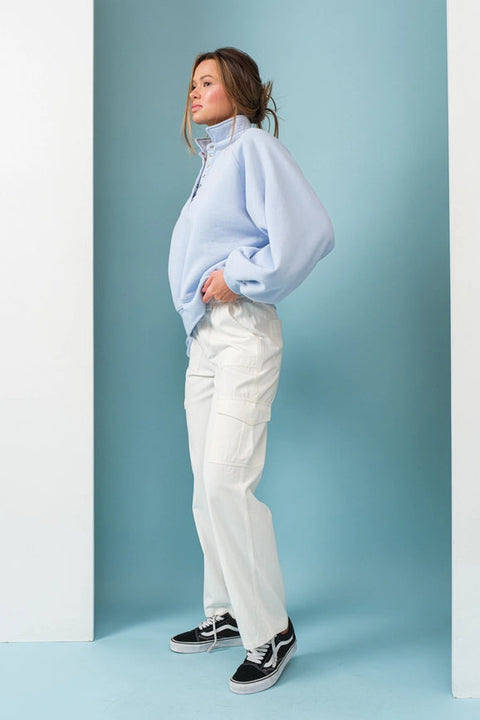 Piper Snap Button Collared Sweater Sky Blue-Sweater-Papermoon-S-Sky Blue-Urbanheer