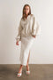 Piper Snap Button Collared Sweater-Sweater-Papermoon-S-White melange-Urbanheer