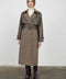 Plaid Oversized Maxi Trench Belted Jacket
