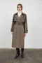 Plaid Oversized Maxi Trench Belted Jacket