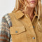 Plaid Sleeve Corduroy Jacket Camel-Jacket-Mystree-S-Camel-Urbanheer
