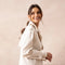 Plain Cropped Cotton Trench Coat White-COAT-Attentif Paris-S-Urbanheer