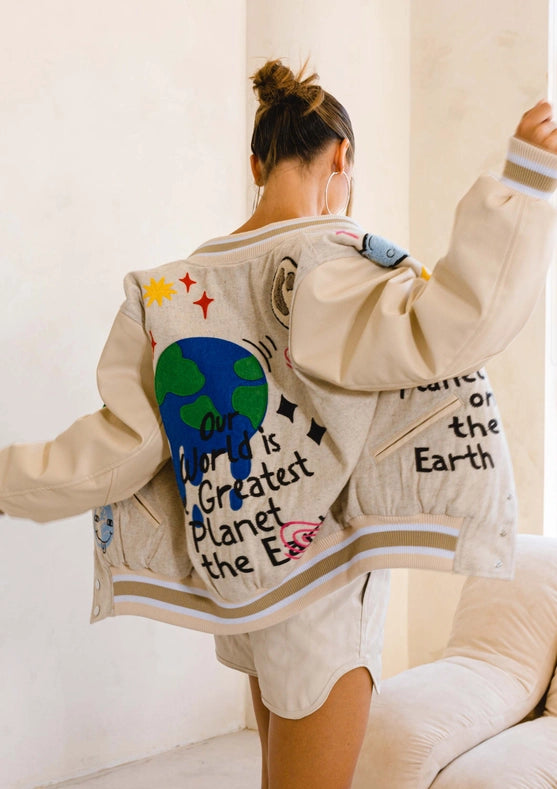 Planet Earth Varsity Jacket-Jacket-Vibrant M.i.U-XL-Urbanheer