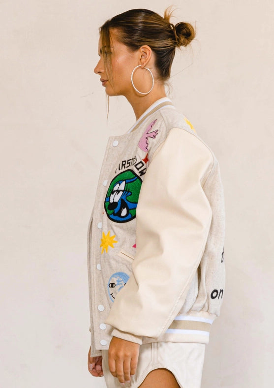 Planet Earth Varsity Jacket-Jacket-Vibrant M.i.U-XL-Urbanheer