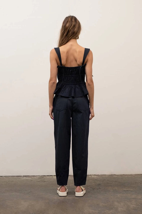 Pleated Belted Pants-Pants-Moon River-XS-NAVY-Urbanheer