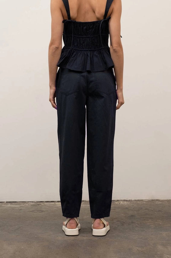 Pleated Belted Pants-Pants-Moon River-XS-NAVY-Urbanheer