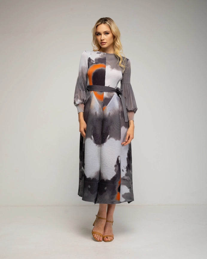 Pleated Midi Dress-Dress-Tantra-YOUR-Flock-Urbanheer