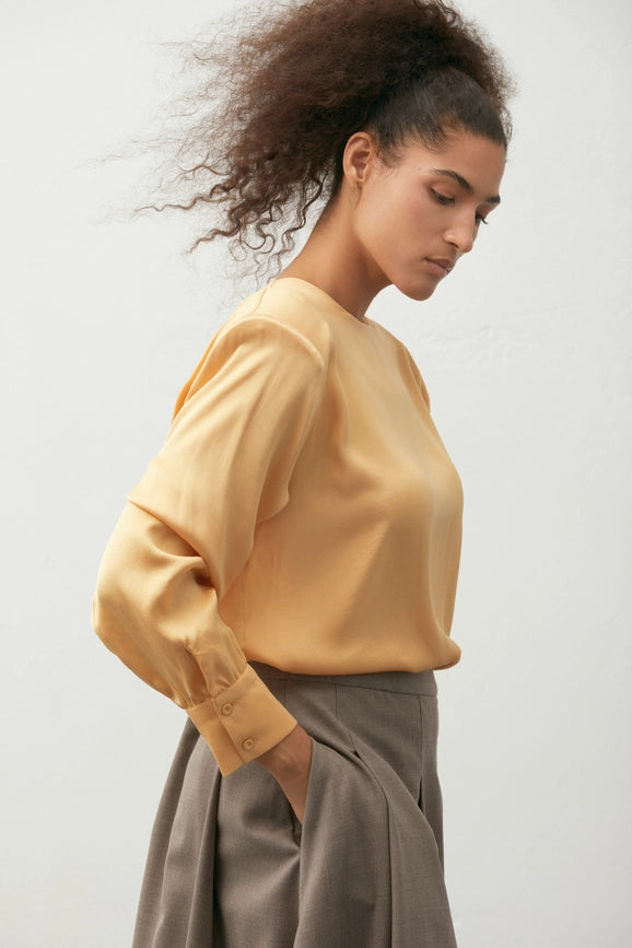 Pleated Midi Skirt-Skirt-A LINE-XS-Brown-Urbanheer