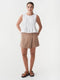 Pleated Sleeveless Linen Top Moorea in White-Top-MagicLinen-XS-White-Urbanheer