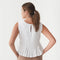 Pleated Sleeveless Linen Top Moorea in White-Top-MagicLinen-XS-White-Urbanheer