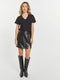 Pleather Skirt with Slit - Madison Skirt BLACK-Skirt-Weekend Los Angeles-XS-BLACK-Urbanheer
