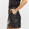 Pleather Skirt with Slit - Madison Skirt BLACK-Skirt-Weekend Los Angeles-XS-BLACK-Urbanheer