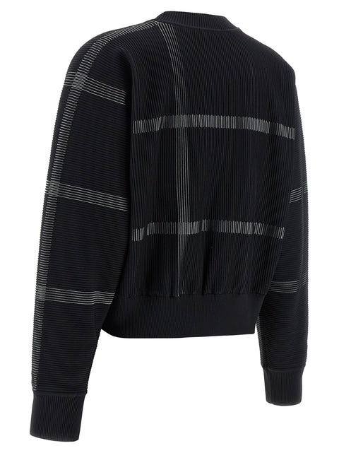 Pleats Please Issey Miyake Crossing Knit Sweater