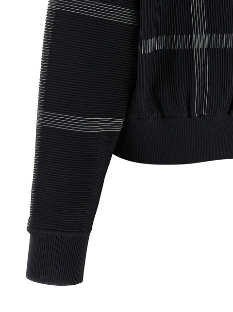 Pleats Please Issey Miyake Crossing Knit Sweater