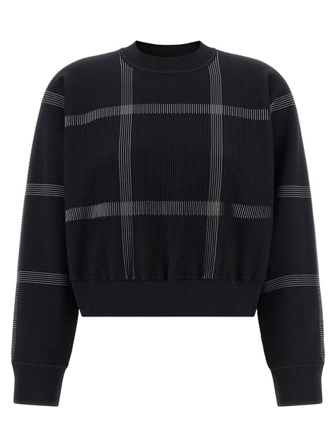 Pleats Please Issey Miyake Crossing Knit Sweater