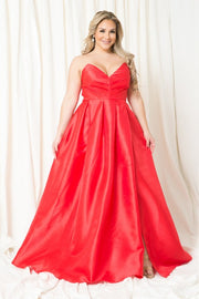 Plus Size Dress, Prom, Bridesmaid, Gowns Red-Dress-Maniju-1XL-Red-Urbanheer