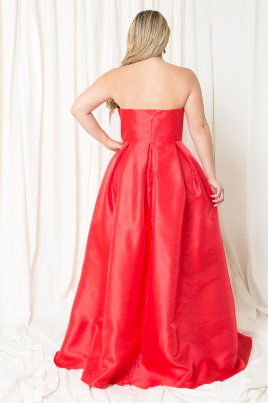 Plus Size Dress, Prom, Bridesmaid, Gowns Red-Dress-Maniju-1XL-Red-Urbanheer