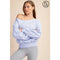 Plus Size French Terry Fleece Off Shoulder Sweatshirt Iris-Sweatshirt-Rae Mode-1X-Urbanheer