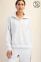 Plus Size Modal Scuba Quarter Zip Pullover