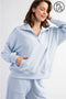Plus Size Modal Scuba Quarter Zip Pullover